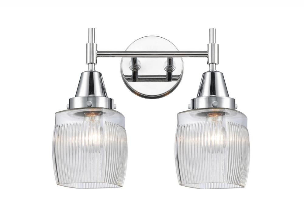 Colton - 2 Light - 15 inch - Polished Chrome - Bath Vanity Light