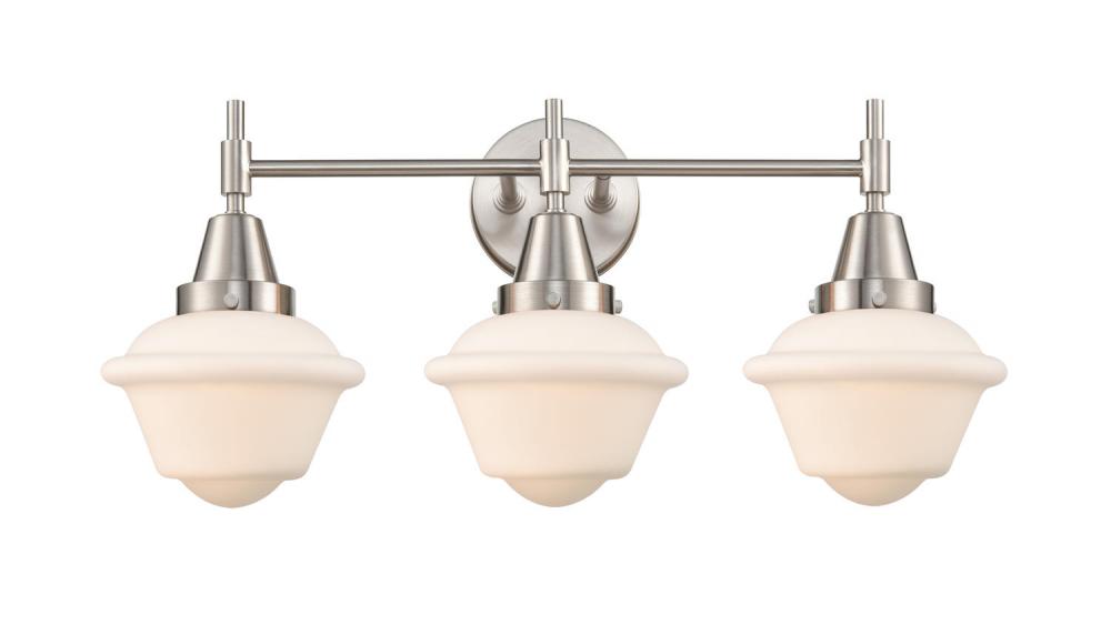 Oxford - 3 Light - 26 inch - Satin Nickel - Bath Vanity Light