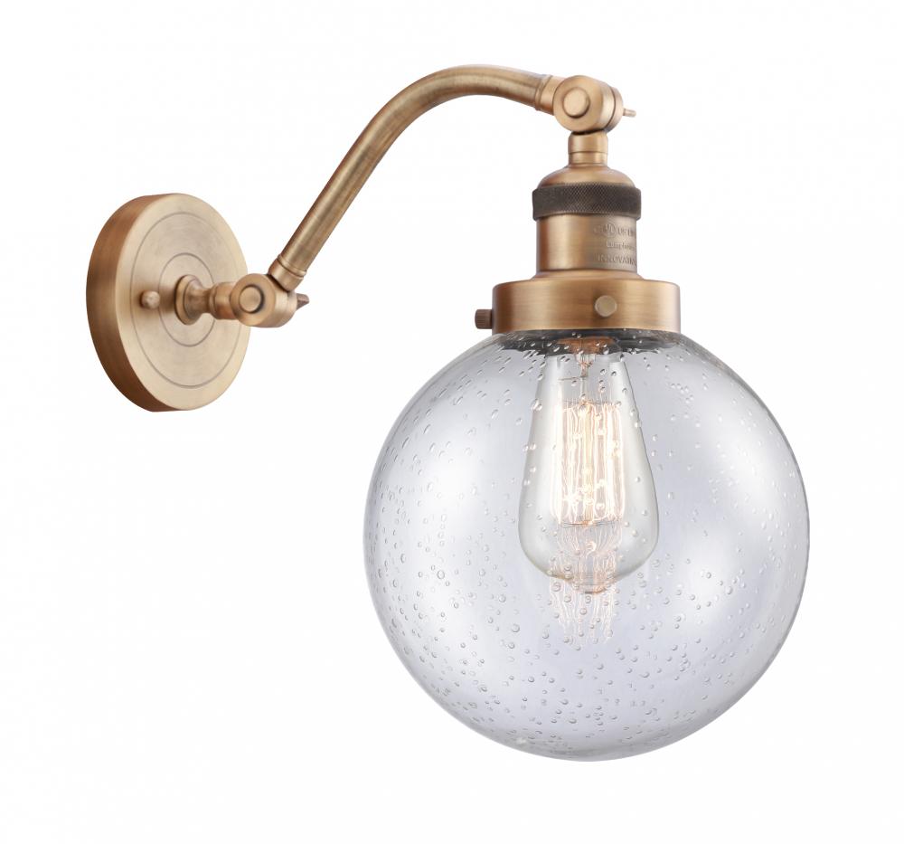 Beacon - 1 Light - 8 inch - Brushed Brass - Sconce