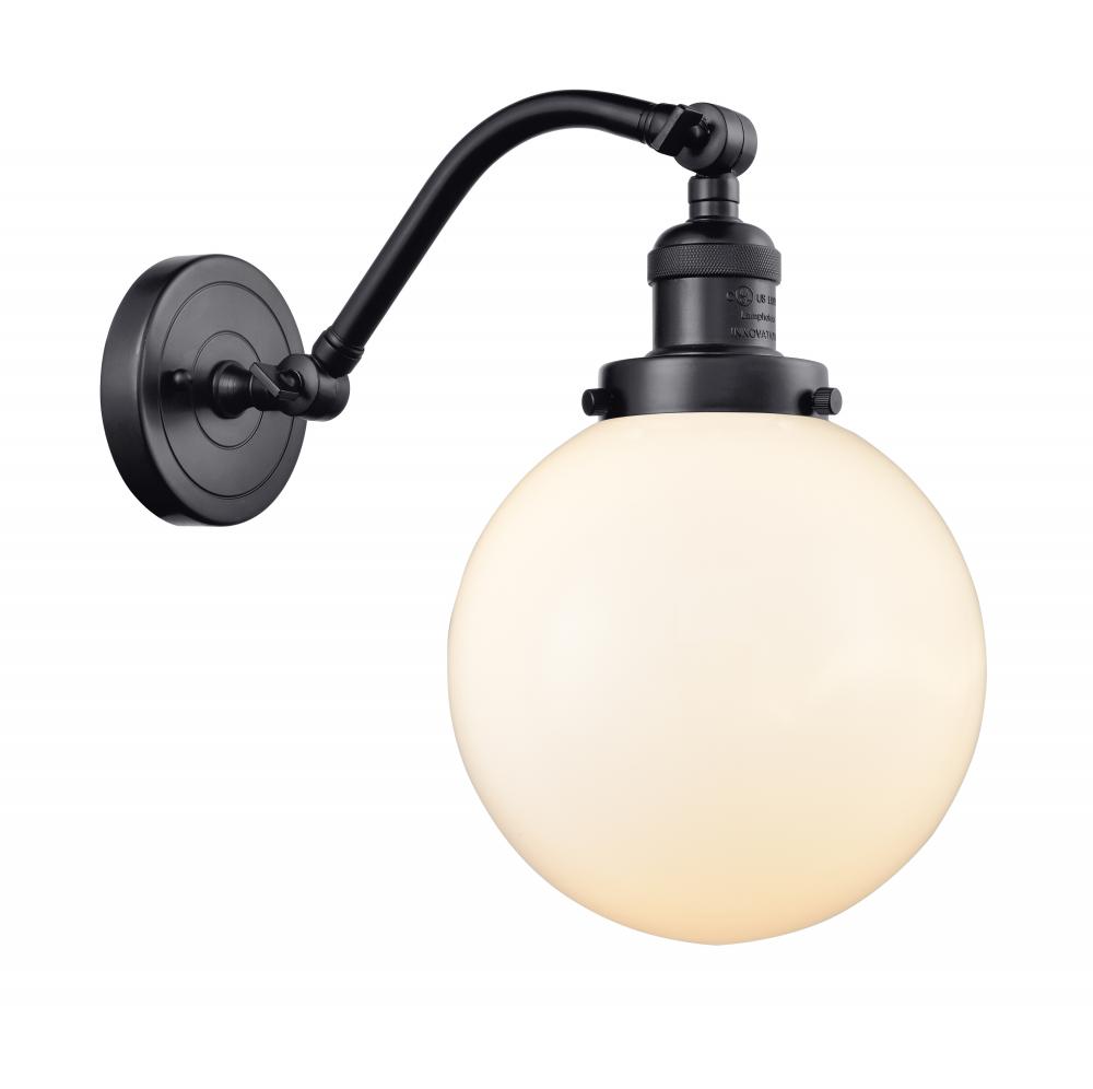 Beacon - 1 Light - 8 inch - Matte Black - Sconce