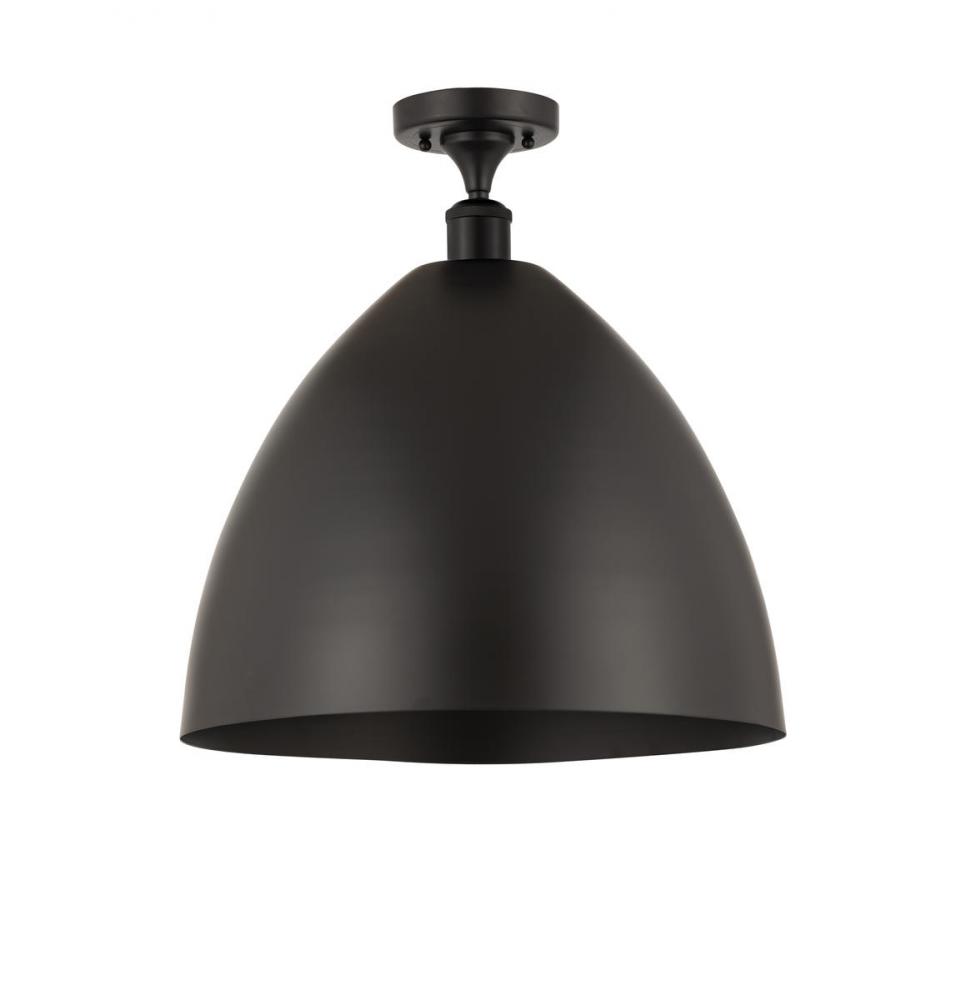 Bristol - 1 Light - 16 inch - Matte Black - Semi-Flush Mount