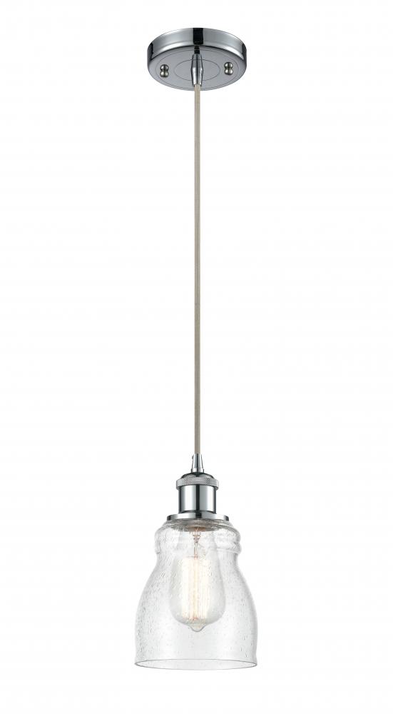 Ellery - 1 Light - 5 inch - Polished Chrome - Cord hung - Mini Pendant