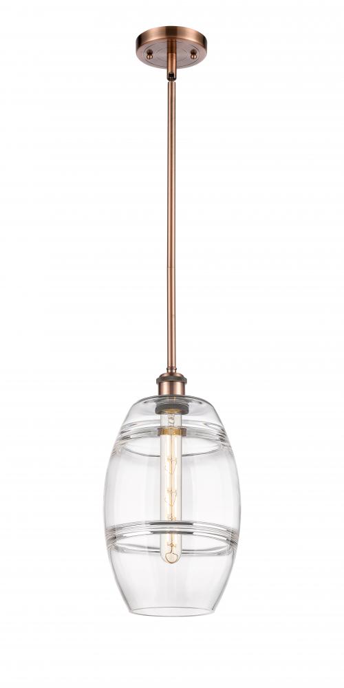 Vaz - 1 Light - 8 inch - Antique Copper - Mini Pendant