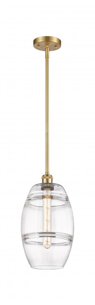 Vaz - 1 Light - 8 inch - Satin Gold - Mini Pendant