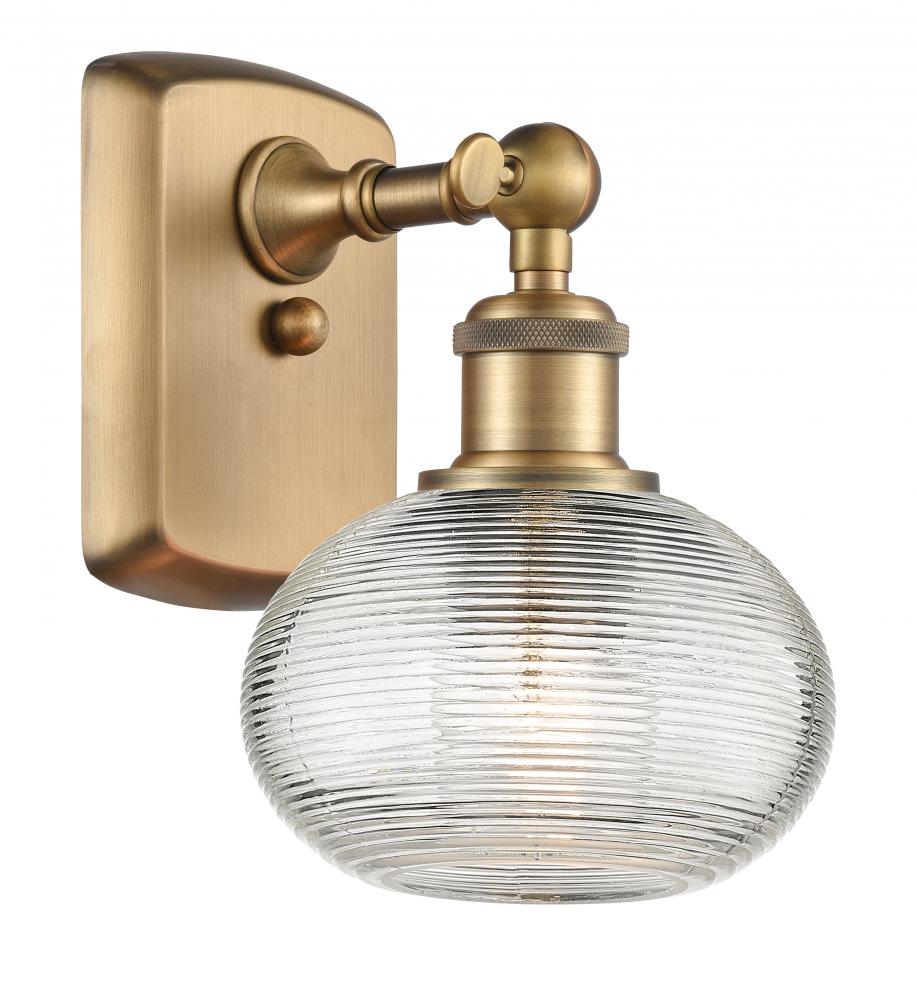 Ithaca - 1 Light - 6 inch - Brushed Brass - Sconce