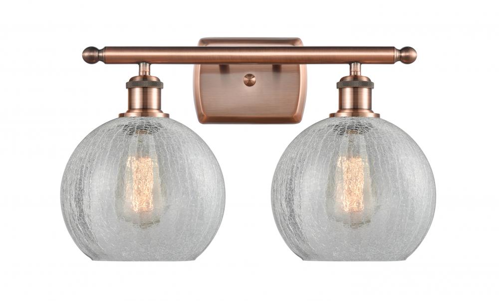 Athens - 2 Light - 18 inch - Antique Copper - Bath Vanity Light