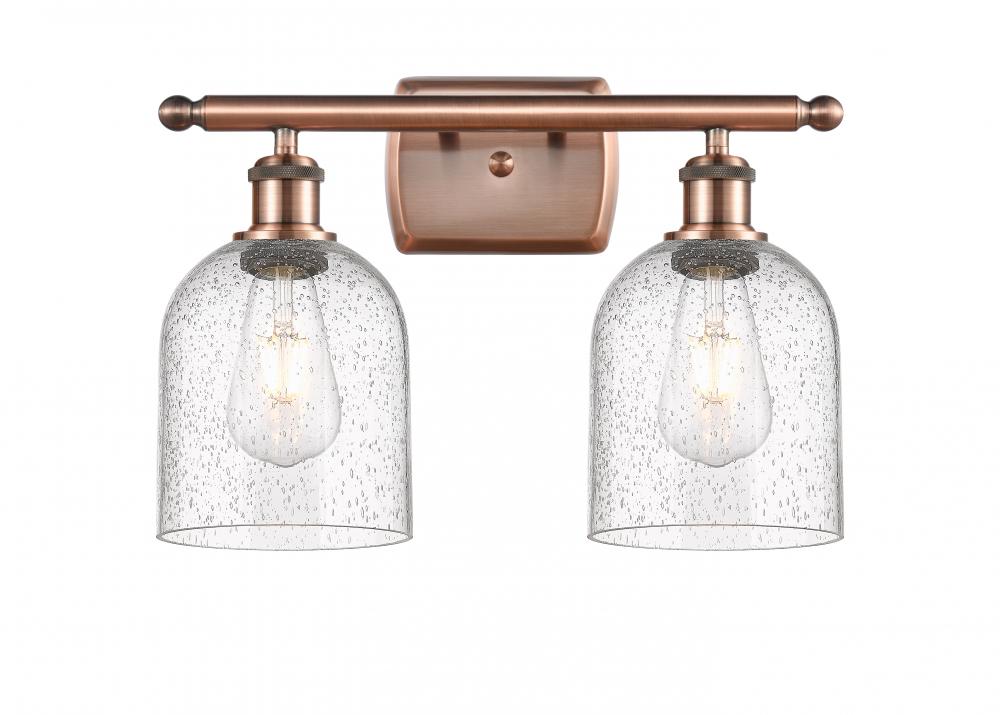 Bella - 2 Light - 16 inch - Antique Copper - Bath Vanity Light