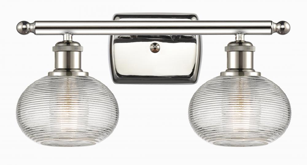 Ithaca - 2 Light - 16 inch - Polished Nickel - Bath Vanity Light