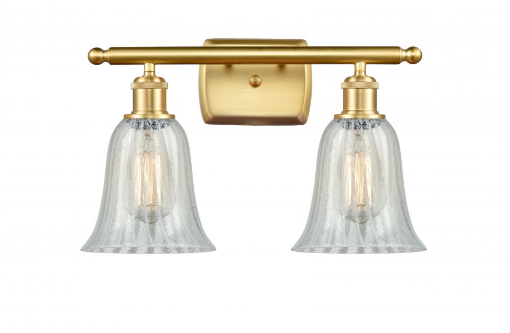 Hanover - 2 Light - 16 inch - Satin Gold - Bath Vanity Light