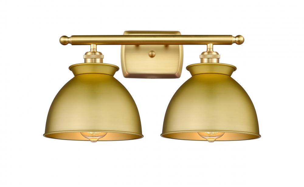 Adirondack - 2 Light - 18 inch - Satin Gold - Bath Vanity Light