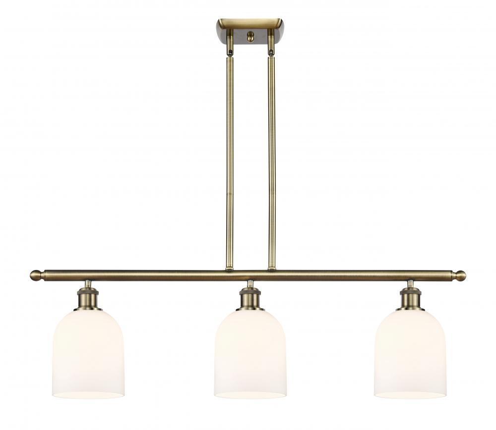 Bella - 3 Light - 36 inch - Antique Brass - Cord hung - Island Light