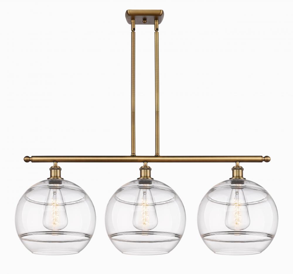 Rochester - 3 Light - 39 inch - Brushed Brass - Cord hung - Island Light