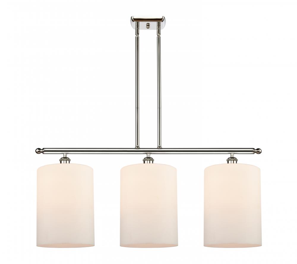 Cobbleskill - 3 Light - 36 inch - Polished Nickel - Cord hung - Island Light