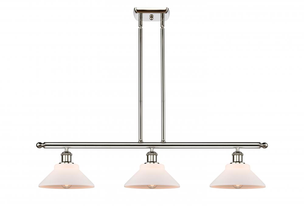 Orwell - 3 Light - 36 inch - Polished Nickel - Cord hung - Island Light