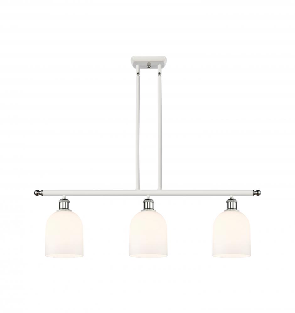 Bella - 3 Light - 36 inch - White Polished Chrome - Cord hung - Island Light