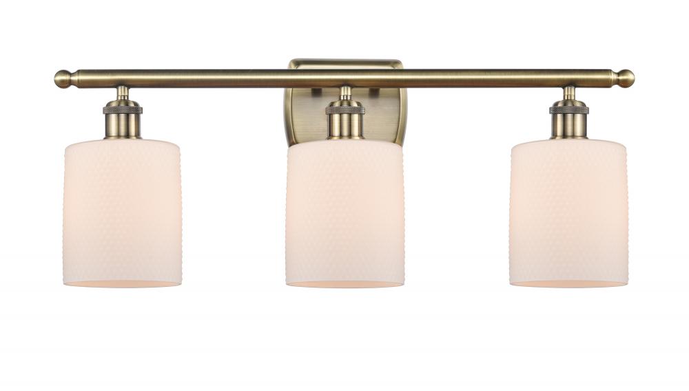 Cobbleskill - 3 Light - 25 inch - Antique Brass - Bath Vanity Light