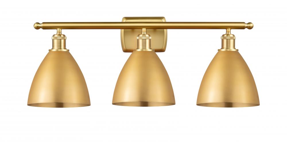 Bristol - 3 Light - 28 inch - Satin Gold - Bath Vanity Light