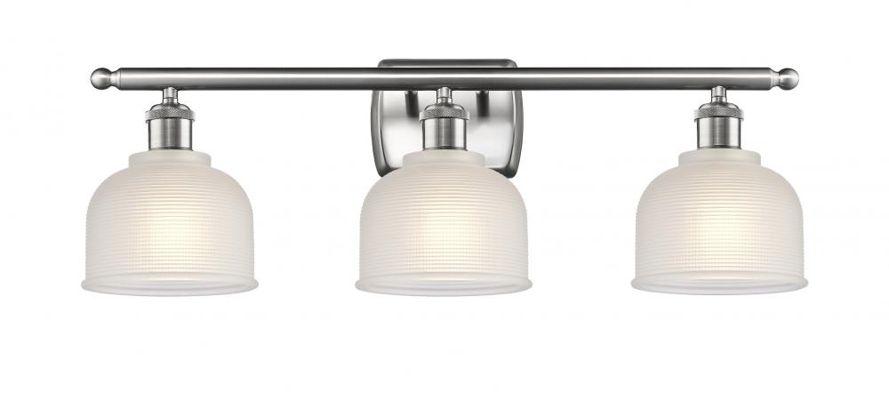 Dayton - 3 Light - 26 inch - Brushed Satin Nickel - Bath Vanity Light