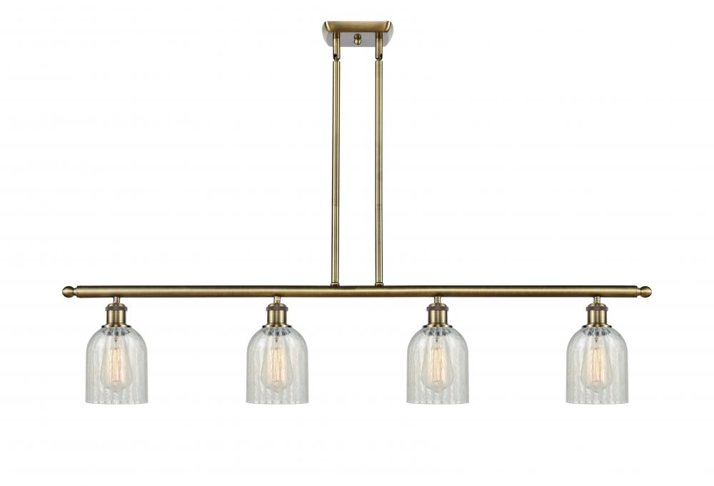 Caledonia - 4 Light - 48 inch - Antique Brass - Cord hung - Island Light