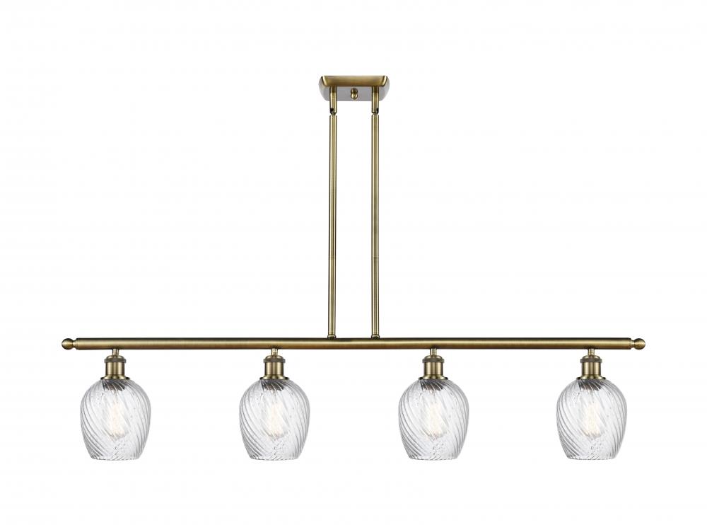 Salina - 4 Light - 48 inch - Antique Brass - Cord hung - Island Light