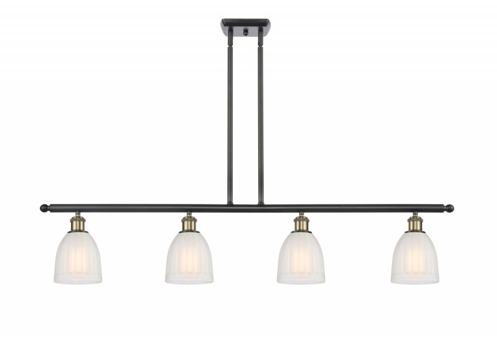 Brookfield - 4 Light - 48 inch - Black Antique Brass - Cord hung - Island Light