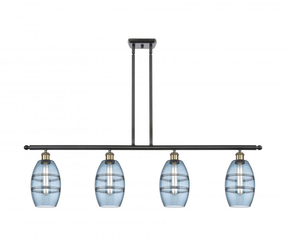 Vaz - 4 Light - 48 inch - Black Antique Brass - Cord hung - Island Light