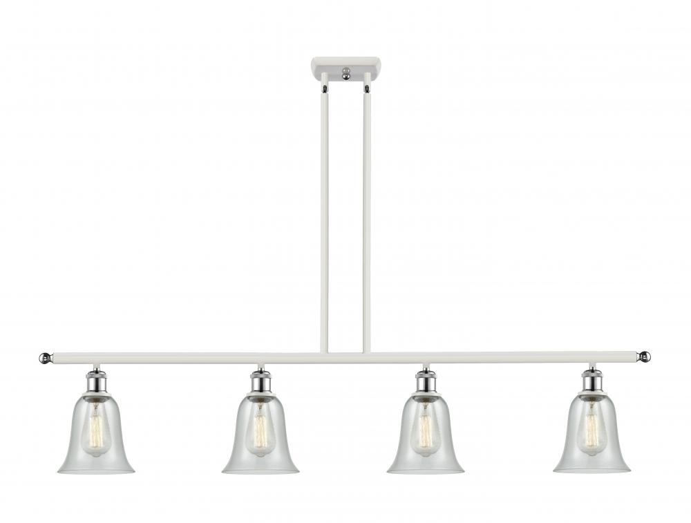 Hanover - 4 Light - 48 inch - White Polished Chrome - Cord hung - Island Light