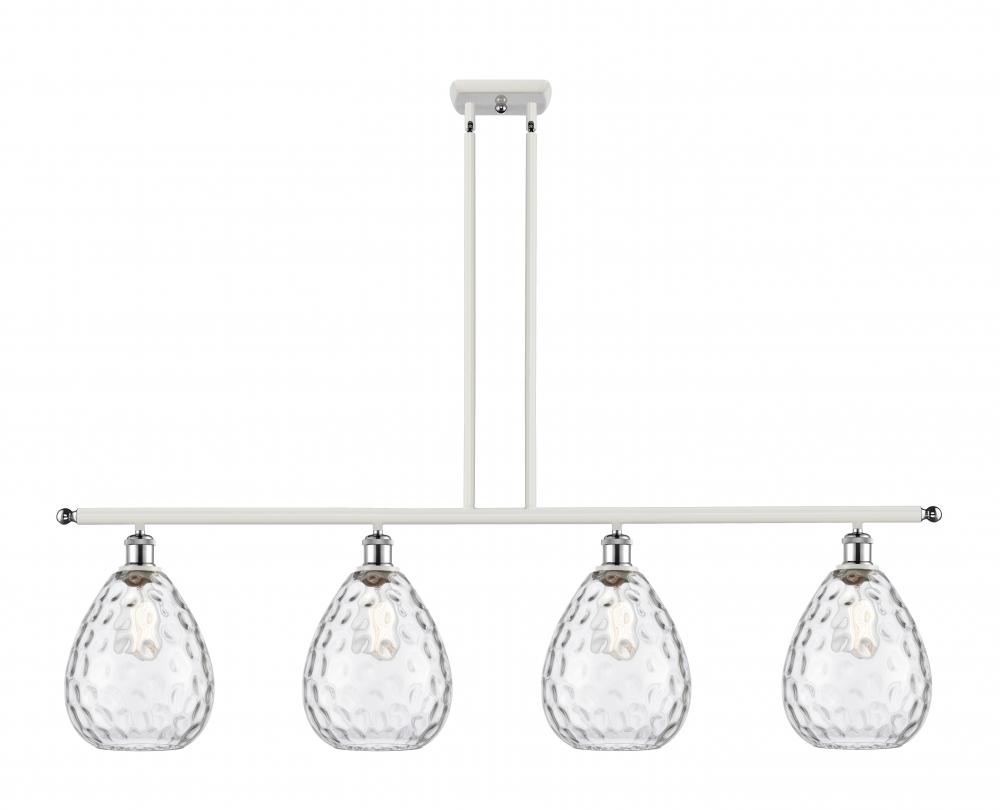 Waverly - 4 Light - 48 inch - White Polished Chrome - Cord hung - Island Light