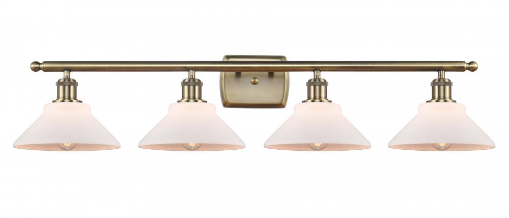 Orwell - 4 Light - 38 inch - Antique Brass - Bath Vanity Light