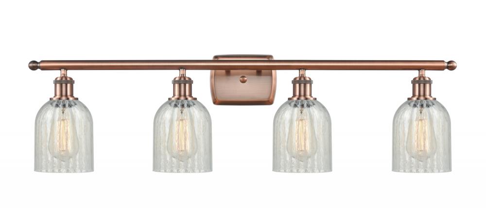 Caledonia - 4 Light - 35 inch - Antique Copper - Bath Vanity Light