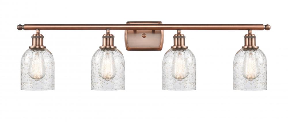 Caledonia - 4 Light - 35 inch - Antique Copper - Bath Vanity Light