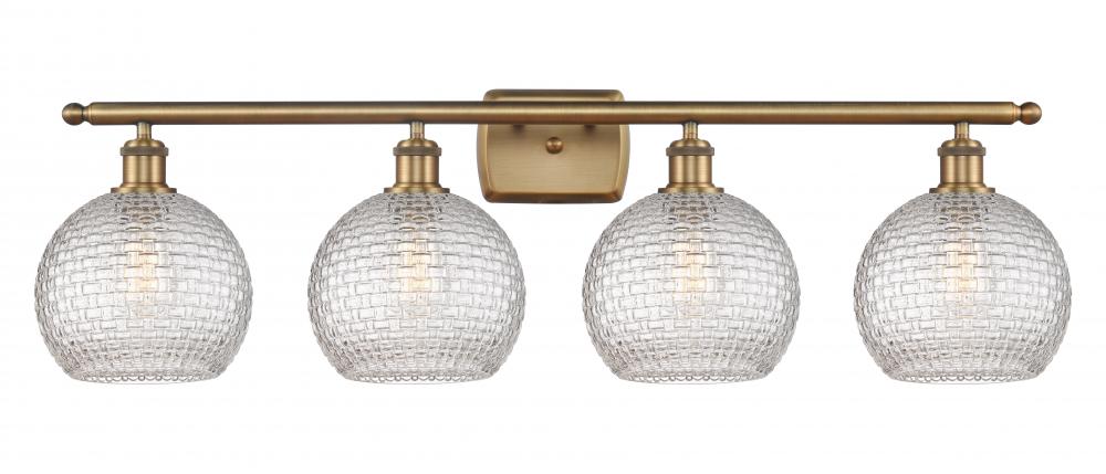 Athens - 4 Light - 38 inch - Brushed Brass - Bath Vanity Light