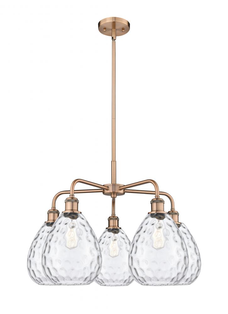 Waverly - 5 Light - 26 inch - Antique Copper - Chandelier