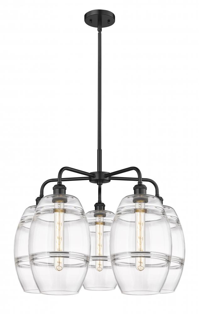 Vaz - 5 Light - 26 inch - Matte Black - Chandelier