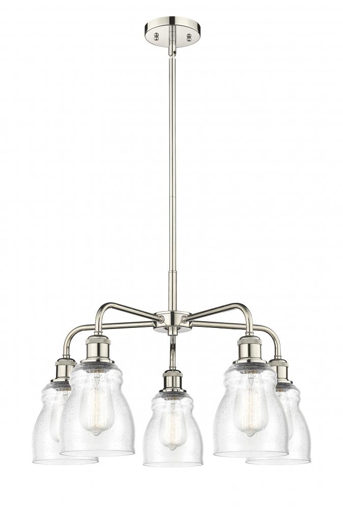 Ellery - 5 Light - 23 inch - Polished Nickel - Chandelier