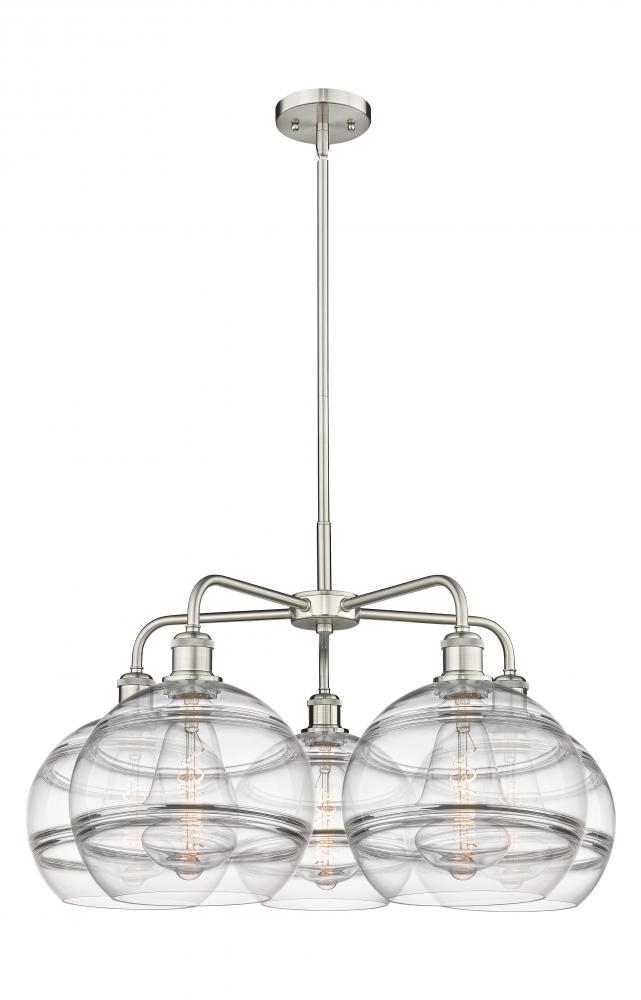 Rochester - 5 Light - 28 inch - Satin Nickel - Chandelier