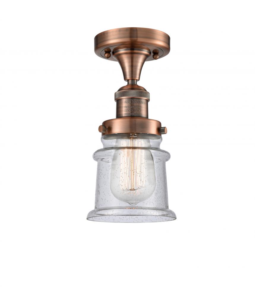 Canton - 1 Light - 6 inch - Antique Copper - Semi-Flush Mount