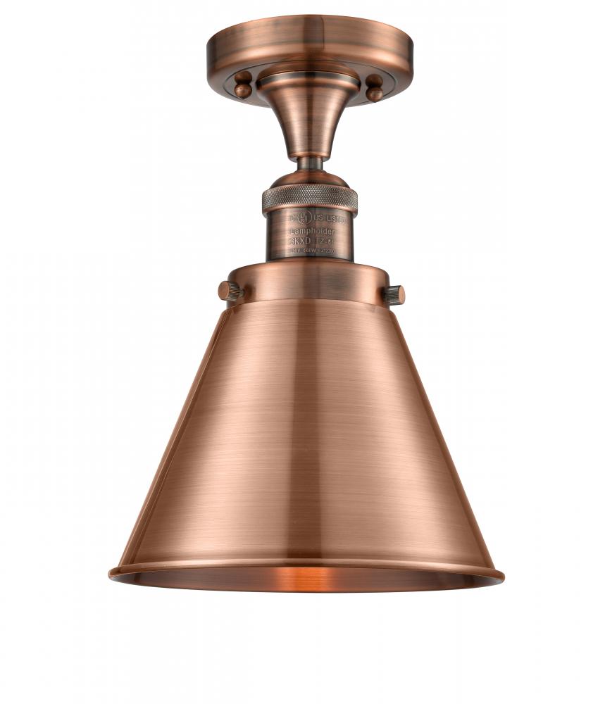 Appalachian - 1 Light - 8 inch - Antique Copper - Semi-Flush Mount