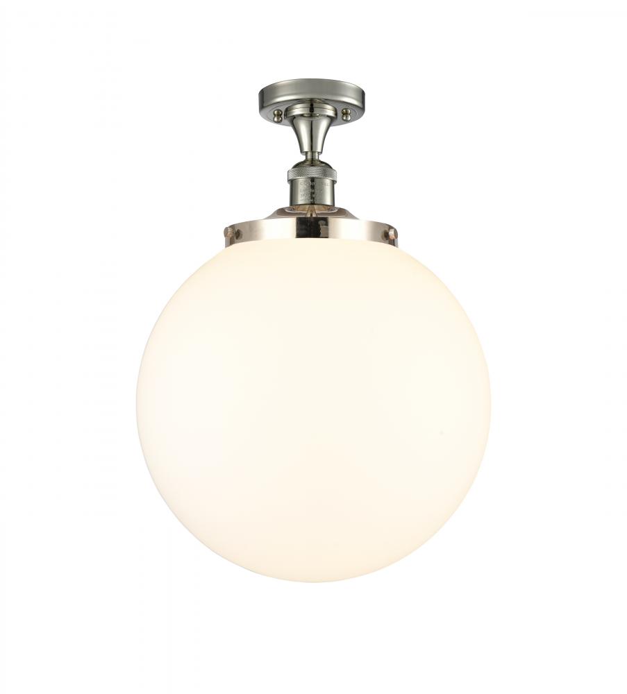 Beacon - 1 Light - 14 inch - Polished Nickel - Semi-Flush Mount