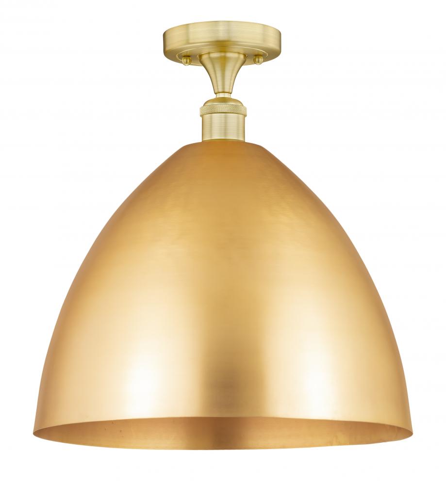 Bristol - 1 Light - 16 inch - Satin Gold - Semi-Flush Mount