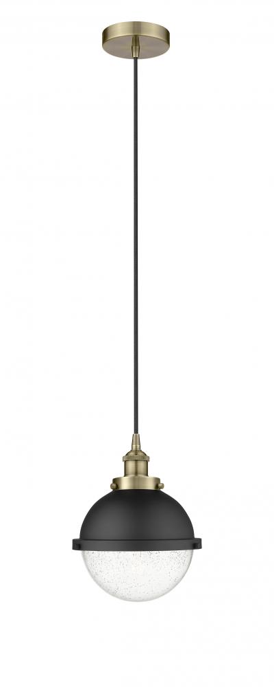 Hampden - 1 Light - 9 inch - Black Antique Brass - Cord hung - Mini Pendant