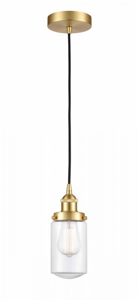 Dover - 1 Light - 5 inch - Satin Gold - Cord hung - Mini Pendant