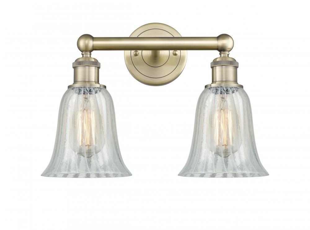 Hanover - 2 Light - 15 inch - Antique Brass - Bath Vanity Light