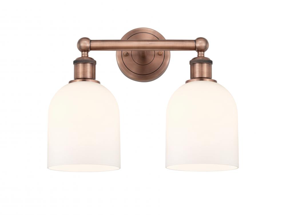 Bella - 2 Light - 15 inch - Antique Copper - Bath Vanity Light