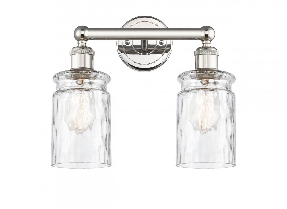 Candor - 2 Light - 14 inch - Polished Nickel - Bath Vanity Light