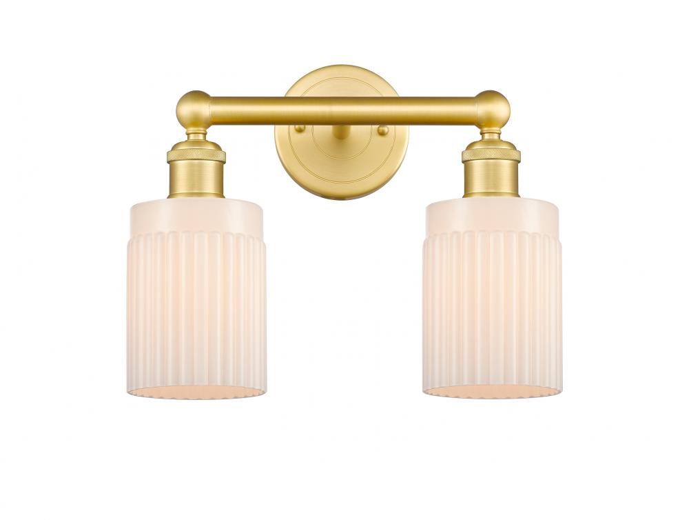 Hadley - 2 Light - 14 inch - Satin Gold - Bath Vanity Light