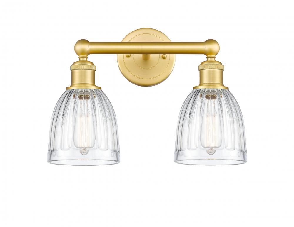 Brookfield - 2 Light - 15 inch - Satin Gold - Bath Vanity Light