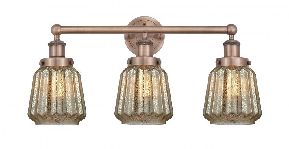 Chatham - 3 Light - 25 inch - Antique Copper - Bath Vanity Light