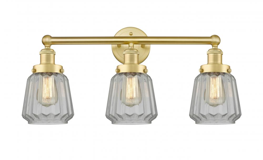 Chatham - 3 Light - 25 inch - Satin Gold - Bath Vanity Light