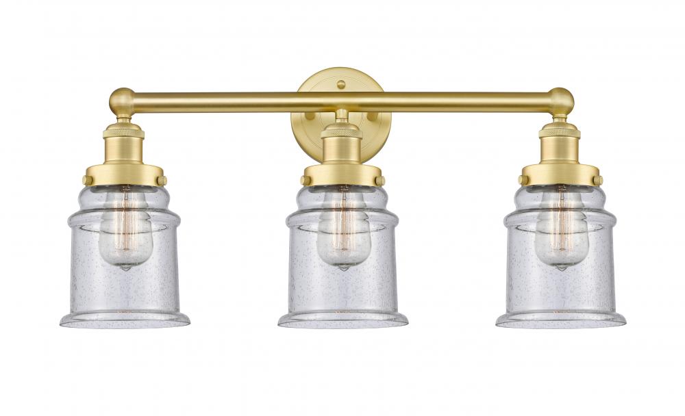 Canton - 3 Light - 24 inch - Satin Gold - Bath Vanity Light